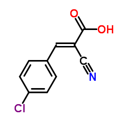 Cinnamic acid, p-chloro-α-cyano- structure