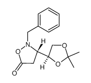 (3S,4’S)-2-N-benzyl-3-(2’,2’-dimethyl-1’,3’-dioxolan-4’-yl)-1,2-isoxazolidin-5-one Structure