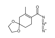 7-methyl-1,4-dioxaspiro[4.5]dec-7-ene-8-carbonyl azide Structure