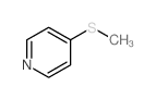 Pyridine,4-(methylthio)- structure