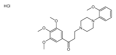 3-[4-(2-methoxyphenyl)piperazin-1-yl]-1-(3,4,5-trimethoxyphenyl)propan-1-one,hydrochloride Structure