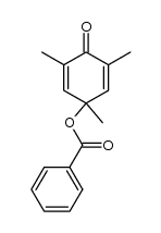 4-benzoyloxy-2,4,6-trimethyl-cyclohexa-2,5-dienone Structure