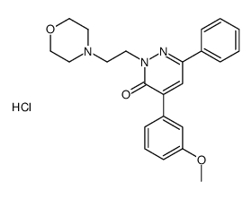 4-(3-methoxyphenyl)-2-(2-morpholin-4-ylethyl)-6-phenylpyridazin-3-one,hydrochloride结构式