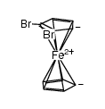 1,2-dibromoferrocene Structure