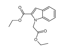 ethyl 1-ethoxycarbonylmethylindole-2-carboxylate Structure