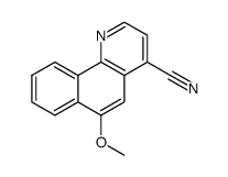 Benzo[h]quinoline-4-carbonitrile,6-methoxy- Structure