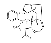 (17S)-1-Acetyl-19,20-didehydro-17,18-epoxycuran-17-ol acetate Structure