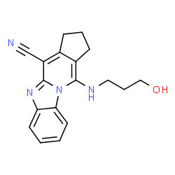 11-((3-hydroxypropyl)amino)-2,3-dihydro-1H-benzo[4,5]imidazo[1,2-a]cyclopenta[d]pyridine-4-carbonitrile picture