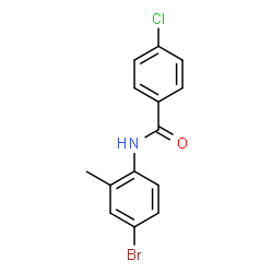 N-(4-Bromo-2-methylphenyl)-4-chlorobenzamide结构式