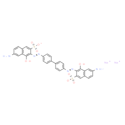 3,3'-[1,1'-Biphenyl-4,4'-diylbis(azo)]bis(6-amino-4-hydroxynaphthalene-2-sulfonic acid sodium) salt结构式