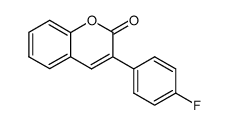 3-(4-fluorophenyl)-2H-chromen-2-one Structure