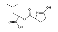 (R)-1-carboxy-3-methylbutyl 5-oxo-L-prolinate Structure