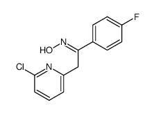 2-(6-chloro-2-pyridinyl)-1-(4-fluorophenyl)ethanone oxime Structure