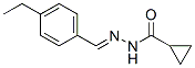 Cyclopropanecarboxylic acid, [(4-ethylphenyl)methylene]hydrazide (9CI) Structure