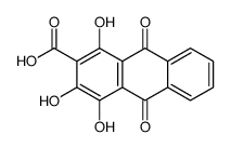 1,3,4-trihydroxy-9,10-dioxoanthracene-2-carboxylic acid结构式