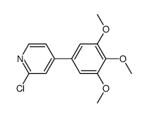 2-Chloro-4-(3,4,5-trimethoxyphenyl)pyridine Structure