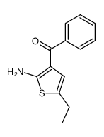 2-Amino-3-benzoyl-5-ethylthiophene Structure