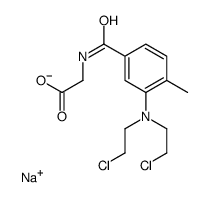 N-[3-Bis(2-chloroethyl)amino-4-methylbenzoyl]glycine sodium salt picture