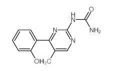 Urea,N-[4-(2-hydroxyphenyl)-5-methyl-2-pyrimidinyl]- structure