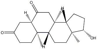 17β-Hydroxy-5β-androstane-3,6-dione结构式