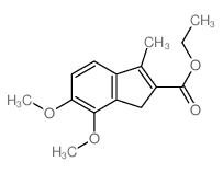 1H-Indene-2-carboxylicacid, 6,7-dimethoxy-3-methyl-, ethyl ester Structure