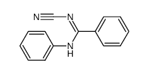 N'-cyano-N-phenylbenzenecarboximidamide结构式