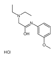 2-(diethylamino)-N-(3-methoxyphenyl)acetamide,hydrochloride结构式