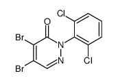 4,5-dibromo-2-(2,6-dichlorophenyl)pyridazin-3-one Structure