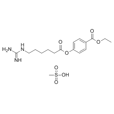 Gabexate mesylate structure