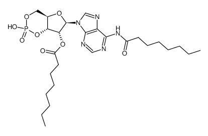 N(1),O(2)-dioctanoyl cyclic AMP Structure