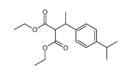 Diethyl-1-(4-isopropylphenyl)-ethylmalonat Structure