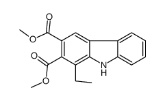 dimethyl 1-ethyl-9H-carbazole-2,3-dicarboxylate结构式