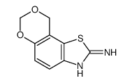 9H-[1,3]Dioxino[4,5-g]benzothiazol-2-amine(9CI) structure