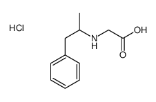 2-(1-phenylpropan-2-ylamino)acetic acid,hydrochloride Structure