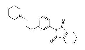 2-[3-(2-piperidin-1-ylethoxy)phenyl]-4,5,6,7-tetrahydroisoindole-1,3-dione结构式