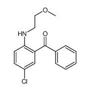 [5-chloro-2-(2-methoxyethylamino)phenyl]-phenylmethanone结构式