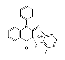 3-(2,6-dimethyl-anilino)-3-hydroxy-1-phenyl-1H-quinoline-2,4-dione Structure