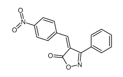 4-[(4-nitrophenyl)methylidene]-3-phenyl-1,2-oxazol-5-one结构式