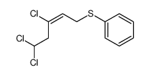 ((E)-3,5,5-Trichloro-pent-2-enylsulfanyl)-benzene结构式