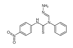 1-methanehydrazonoyl-3-(4-nitrophenyl)-1-phenylthiourea结构式