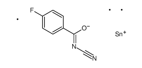 N-cyano-4-fluoro-N-trimethylstannylbenzamide结构式