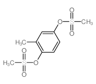 2-methyl-1,4-bis(methylsulfonyloxy)benzene structure