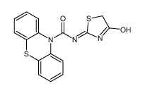 N-(4-oxo-1,3-thiazol-2-yl)phenothiazine-10-carboxamide结构式