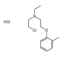 N-(2-chloroethyl)-N-ethyl-2-(2-methylphenoxy)ethanamine,hydrochloride结构式