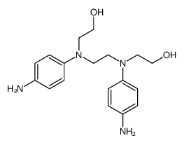 2-[4-amino-N-[2-[4-amino-N-(2-hydroxyethyl)anilino]ethyl]anilino]ethanol Structure