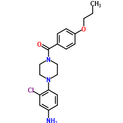 [4-(4-AMINO-2-CHLORO-PHENYL)-PIPERAZIN-1-YL]-(4-PROPOXY-PHENYL)-METHANONE Structure