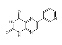 2,4(1H,3H)-Pteridinedione,6-(3-pyridinyl)-结构式