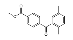 methyl 4-(2,5-dimethylbenzoyl)benzoate结构式