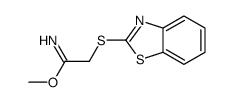 methyl 2-(1,3-benzothiazol-2-ylsulfanyl)ethanimidate Structure