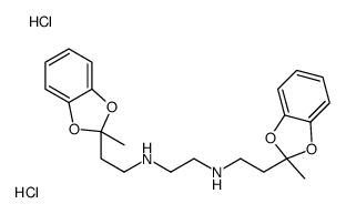 N,N'-bis[2-(2-methyl-1,3-benzodioxol-2-yl)ethyl]ethane-1,2-diamine,dihydrochloride Structure